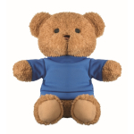 Ursinho de peluche com t-shirt para personalizar cor azul segunda vista