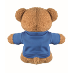 Ursinho de peluche com t-shirt para personalizar cor azul terceira vista