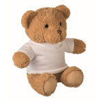 Ursinho de peluche com t-shirt para personalizar cor branco