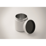 Frasco térmico de aço inoxidável de parede dupla com tampa 500 ml cor branco vista fotografia quarta vista