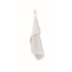 Toalha de microfibra com pega elástica 30 x 50 cm cor branco