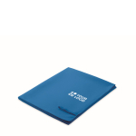 Toalha de microfibra de secagem rápida 70 x 120 cm cor azul real vista principal