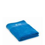 Toalha de banho 100% de algodão felpo 380 g/m2 70 x 140 cm cor azul vista principal