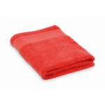 Toalha de banho 100% de algodão felpo 380 g/m2 70 x 140 cm cor vermelho