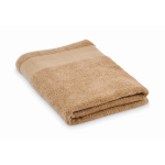 Toalha de banho 100% de algodão felpo 380 g/m2 70 x 140 cm cor camel