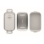 Lancheira de plástico com interior de aço inoxidável reciclado 750 ml cor cinzento quinta vista