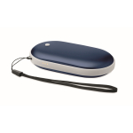 Aquecedor de mãos de alumínio com 3 níveis de calor 5000 mAh cor azul