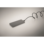 Cabo magnético trançado de rPET Tipo-C de 60 W, 1 m cor preto vista fotografia quinta vista