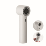 Ventoinha portátil de mão de plástico com 5 velocidades cor branco