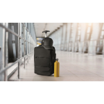 Mochila de cabine expansível de poliéster rPET 600D 15'' cor preto vista conjunto
