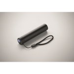 Lanterna recarregável de alumínio reciclado com 110 lúmenes cor preto vista fotografia quarta vista