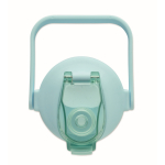 Garrafa de rPET antifugas com palhinha e tampa rebatível 2 L cor turquesa décima vista