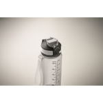 Garrafa de rPET antigotas com palhinha e tampa rebatível 700 ml cor transparente vista fotografia terceira vista