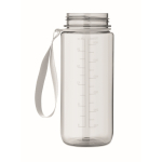 Garrafa de rPET antigotas com palhinha e tampa rebatível 700 ml cor transparente