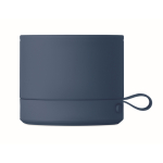 Colunas sem fios metálicas compactas com acabamento de borracha 3 W cor azul quarta vista