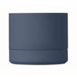 Colunas sem fios metálicas compactas com acabamento de borracha 3 W cor azul quinta vista