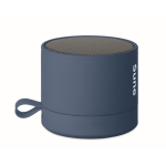 Colunas sem fios metálicas compactas com acabamento de borracha 3 W cor azul vista principal