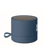 Colunas sem fios metálicas compactas com acabamento de borracha 3 W cor azul vista principal