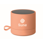 Colunas sem fios metálicas compactas com acabamento de borracha 3 W cor cor-de-laranja vista principal