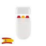 Barra de pintura corporal de várias bandeiras em estojo cor vermelho segunda vista