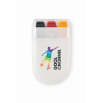 Barra de pintura corporal de várias bandeiras em estojo cor amarelo vista principal