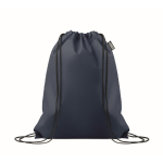 Saco-mochila de cordão de rPET non-woven 80 g/m2 cor azul