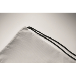 Saco-mochila de cordão de rPET non-woven 80 g/m2 cor branco vista fotografia quarta vista