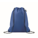 Saco-mochila de cordão de rPET non-woven 80 g/m2 cor azul real