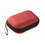 Kit de primeiros socorros em estojo duro de plástico cor vermelho segunda vista