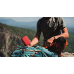 Kit de primeiros socorros em estojo duro de plástico cor vermelho terceira vista conjunto