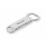 Abre-caricas de liga de zinco em forma de camião cor prateado mate vista principal