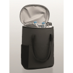 Mochila térmica de rPET 600D repelente à água 20 L cor cinzento-escuro vista fotografia terceira vista