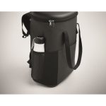 Mochila térmica de rPET 600D repelente à água 20 L cor cinzento-escuro vista fotografia