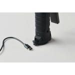 Luz de trabalho de alumínio recarregável giratória 270º 1200 mAh cor preto vista fotografia