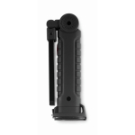 Luz de trabalho de alumínio recarregável giratória 270º 1200 mAh cor preto