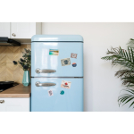 Íman retangular laminado de PVC para marcação corporativa cor branco vista conjunto principal