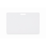 Identificador para lanyard de plástico duro 54 x 86 mm cor branco