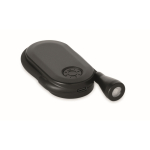 Luz de leitura LED recarregável de plástico com clipe e 3 modos cor preto