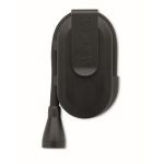 Luz de leitura LED recarregável de plástico com clipe e 3 modos cor preto terceira vista