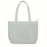 Saco grande de bombazine de poliéster com fecho de correr 220 g/m2 cor azul-claro