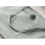 Saco grande de bombazine de poliéster com fecho de correr 220 g/m2 cor azul-claro vista fotografia quarta vista