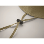 Chapéu à pescador dobrável de nylon impermeável FPU50+ cor caqui vista fotografia sétima vista