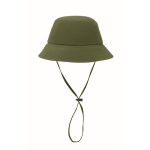 Chapéu à pescador dobrável de nylon impermeável FPU50+ cor verde militar