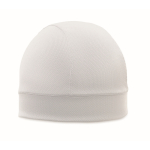 Gorro desportivo de poliéster transpirável e leve cor branco