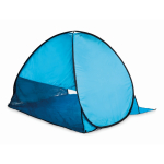 Tenda de praia de poliéster 190T leve com ganchos e bolsa cor turquesa sétima vista