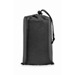 Tapete de praia leve de poliéster de 200 x 210 cm cor preto terceira vista