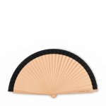 Leque de madeira tipo Schima Superba com 34 varetas cor preto vista principal