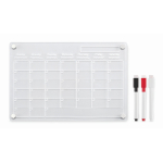 Agenda magnética mensal de acrílica A4 cor transparente