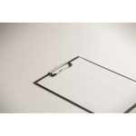 Prancheta de cartão leve com clipe metálico A4 cor preto vista fotografia quinta vista