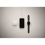 Base de carga magnética de ABS com hubs USB integrados 15 W cor branco vista fotografia sétima vista